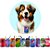 Kit 50 Gravatinhas EVA Refrigerante Pet Shop Cães Divertidas - Imagem 1