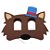 Kit 05 Máscaras Fantasia Infantil Animal Lobo Floresta - Imagem 4
