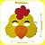 Kit 05 Máscaras Fantasia Infantil Animal Galinho Fazendinha - Imagem 2