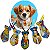 Kit com 50 Gravatinhas P EVA Personagens TV Pet Cães e Gatos - Imagem 6