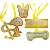 Kit Gravatinhas Medalhão Personagens Plaquinha Pet Cão e Gato - Imagem 4
