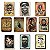 Kit 10 Placas MDF Barbearia Vintage Decoração Clássica BR24 - Imagem 1