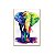 Placa Decorativa MDF A4 Elefante Colorido Sala Quarto EL1 - Imagem 1