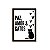 Placa Decorativa MDF  Paz Amor e Gato Tam A4 Sala Quarto GT2 - Imagem 1