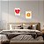 Kit com 02 Placas MDF Amor e Fé Decoração Parede Tam A4 AR1 - Imagem 4