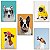 Kit 05 Placas MDF Cachorros Fofos para Amantes de Pets DC13 - Imagem 1