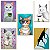 Kit 05 Placas MDF Gatos e Café Decoração Divertida DC12 - Imagem 1
