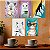 Kit 05 Placas MDF Gatos e Café Decoração Divertida DC12 - Imagem 4