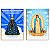 Kit 2 Placas MDF Placa Religiosa Nossa Senhora e Oração FE28 - Imagem 1