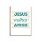 Placa MDF Jesus Melhor Amigo Decorativa Parede FE27 - Imagem 1