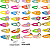 50 Adesivos Pet Piercings TicTac Olográfico BanhoTosa Animal - Imagem 3