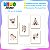Kit 5 Placas MDF Infantil Aesthetic Cavalo Filtro Sonhos A4 - Imagem 3