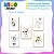 Kit 5 Placas MDF Infantil Bichinhos Panda Elefante Leão A4 - Imagem 3