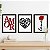 Placas MDF Amor 3D Preto Vermelho Flor Love Parede A4 - Imagem 4