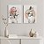 Placas MDF Mulher Floral Abstrata Decorativa Duas Unidades A4 - Imagem 4