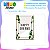 Placa MDF Frase Happy Dreams Folhagem Parede Moderna A4 - Imagem 3