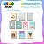 Kit 10 Placas MDF Infantil Bichinhos Coloridos Parede A4 - Imagem 3