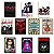 Kit 10 Placas Decorativas Bandas de Rock Clássico Retrô - Imagem 1