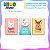 Kit 3 Placas MDF Natal Coelho Urso Rena Cute Decor A4 - Imagem 2