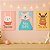 Kit 3 Placas MDF Natal Coelho Urso Rena Cute Decor A4 - Imagem 3