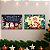 Kit 2 Placas MDF Natal Papai Noel Coloridas Decoração A4 - Imagem 3