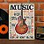 Placa MDF Música Guitarra Vintage Tipografia Parede A4 - Imagem 3