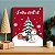Placa MDF Natal Aquarela Boneco de Neve Casa Flocos A4 - Imagem 3