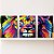 Kit 3 Placas Decorativas MDF Leão Colorido Abstrato Moderno - Imagem 3