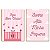 Kit 2 Placas MDF Infantil Bem-Vinda Rosa Quarto Menina A4 - Imagem 1