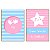 Kit 2 Placas MDF Infantil Bem-Vinda Rosa Azul Quarto Tam A4 - Imagem 1