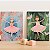 Kit 2 Placas MDF Infantil Bailarinas Rosa Quarto Menina A4 - Imagem 3