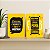 Kit 2 Placas MDF Frases Motivacionais Amarelas Parede A4 - Imagem 3