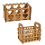 Kit 10 Cestinhas MDF Cru com Detalhes de Coração - Imagem 1