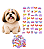 100 Adesivos Bocas Malucas EVA Pet Shop Cão Banho e Tosa - Imagem 1