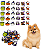 200 Adesivos EVA Horror Halloween Pet Shop Cão Banho e Tosa - Imagem 1