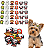 50 Adesivos EVA Monstros Halloween Pet Shop Banho e Tosa - Imagem 1