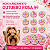 100 Adesivos EVA Outubro Rosa Força Pet Shop Cães Banho Tosa - Imagem 3