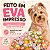 200 Adesivo Pet EVA Impresso Mundo dos Lanches Banho e Tosa - Imagem 2