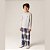 9738 - Pijama Infantil Moletinho Calça Xadrez - Imagem 1