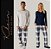 9758 - Pijama Masculino em Moletinho Flanelado Calça Xadrez - Imagem 2