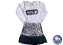Conjunto Pic Nic: Colete em pelo + Body com estampa + Saia de leopardo e Tulle - Imagem 4