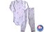 Conjunto Body Manga Longa + Calça: Estampa de Urso 100% Algodão - Imagem 1