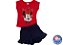 Conjunto Minnie: Blusa Vermelha e Short Azul Marinho - Produto Original Disney Baby - Imagem 1