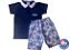 Conjunto Blusa Polo e Short com Estampa Surfista - Imagem 1