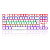 TECLADO MECANICO GAMER REDRAGON DAKSA BRANCO E ROSA COM SWITCH AZUL (K576WP-R PT BLUE) - Imagem 2