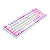 TECLADO MECANICO GAMER REDRAGON DAKSA BRANCO E ROSA COM SWITCH AZUL (K576WP-R PT BLUE) - Imagem 5