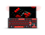 Teclado Mecanico Gamer Flamengo Nation LED Vermelho E Preto Switch Brown Redragon FL576 - Imagem 1