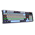 TECLADO MECANICO CAESURA RAINBOW PRETO, BRANCO E AZUL SWITCH DUST-PROOF BROWN K718GB-R - Imagem 3