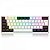 Teclado Magnético Gamer Redragon Fidd, USB, RGB, 60%, Switch Pink Magnético, ABNT2, Black/White, K683BW-RGB PT - Imagem 1
