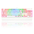 TECLADO MECANICO GAMER REDRAGON KALA RGB BRANCO COM ROSA SWITCH AZUL ABNT2 K557W P-RGB (PTBLUE) - Imagem 1